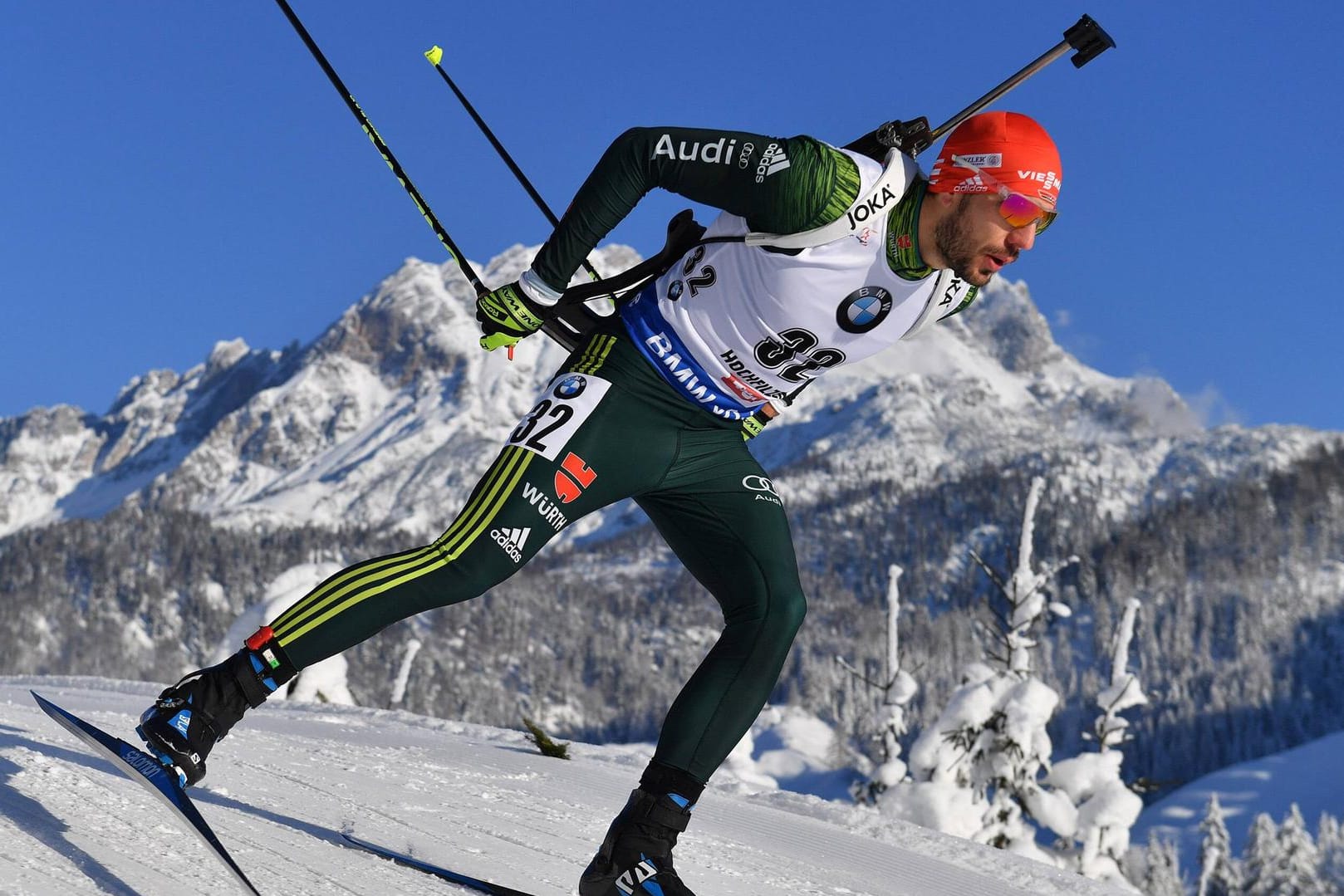 Gutes Omen für Arnd Peiffer: Bei der Biathlon-WM 2019 in Östersund schnappte er sich Gold im Einzelrennen.