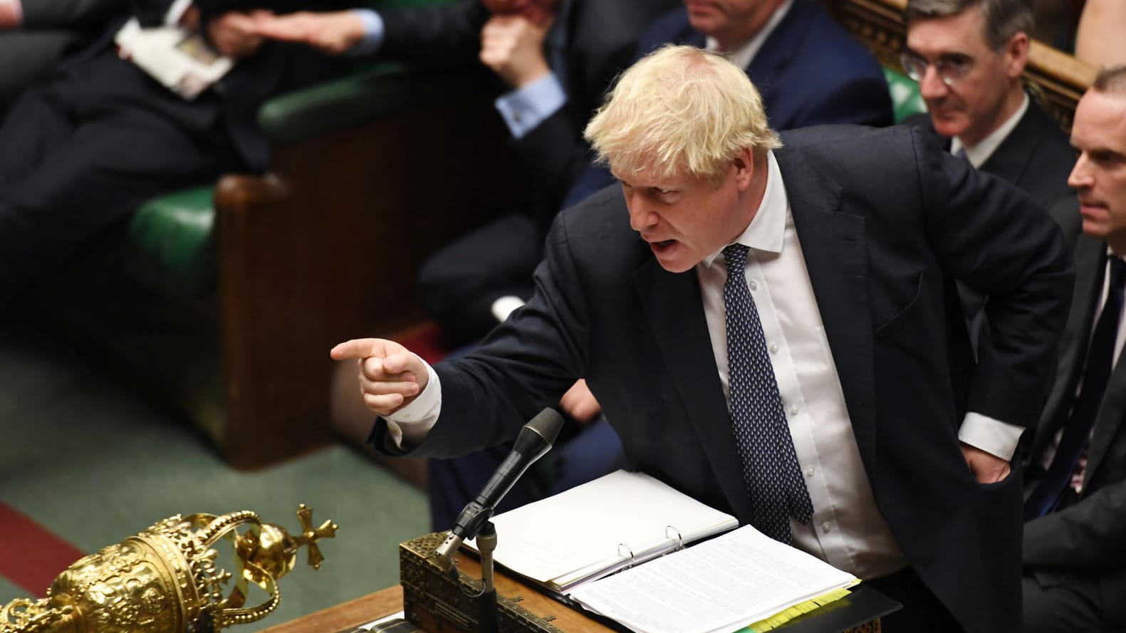 Boris Johnson im britischen Parlament: Er ist weiterhin dafür, den Austritt des Vereinigten Königreichs am 31. Oktober zu vollziehen - notfalls auch ohne EU-Deal.