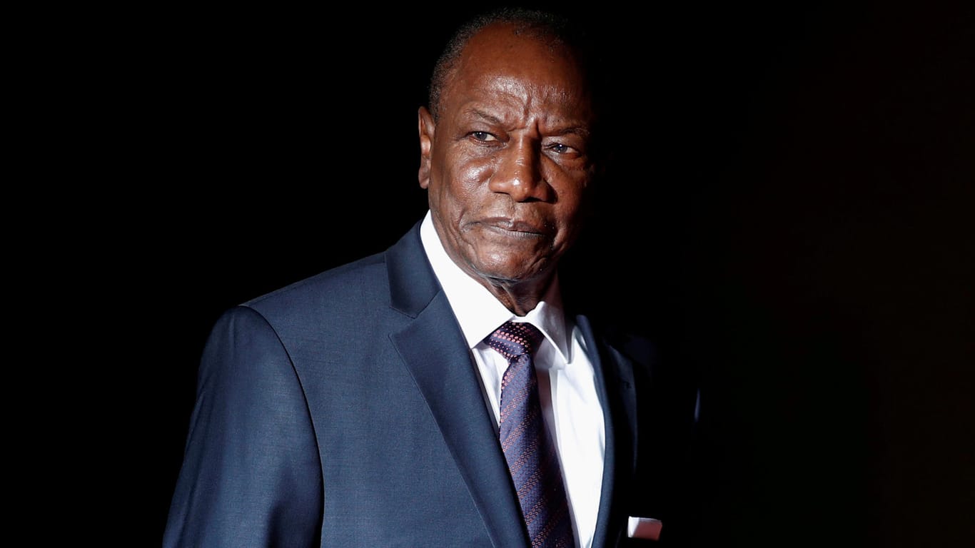 Guineas Präsident Alpha Condé.
