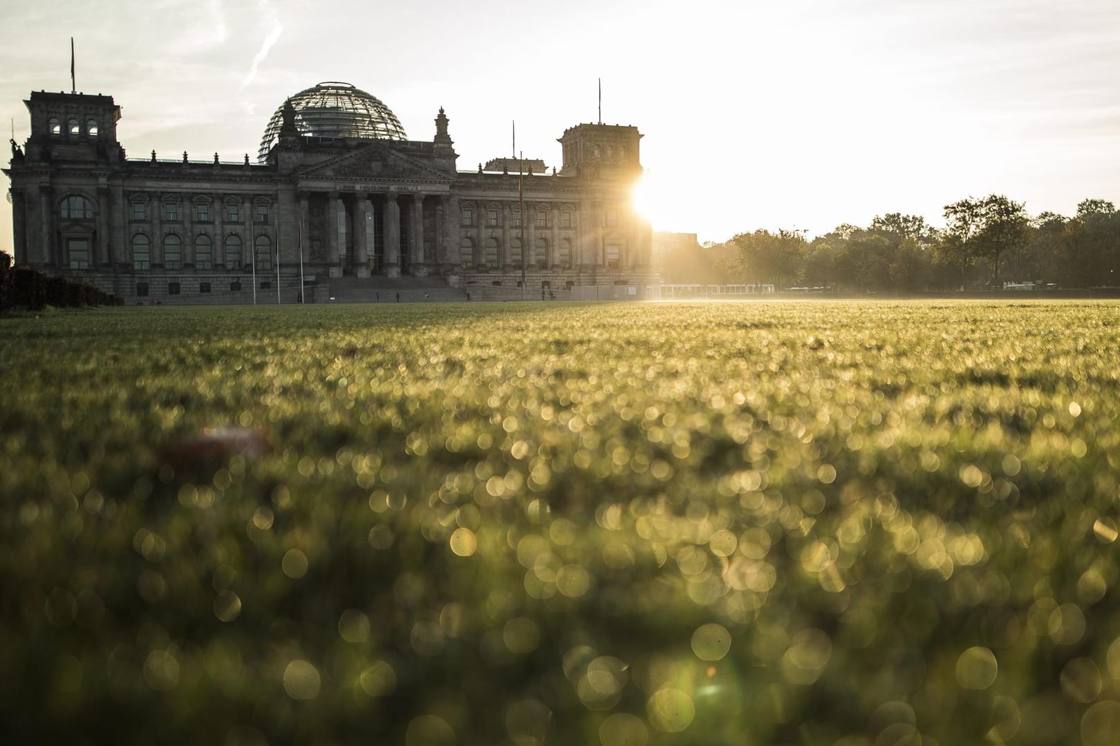 Das Reichstagsgebäude, Sitz des Bundestags in Berlin.