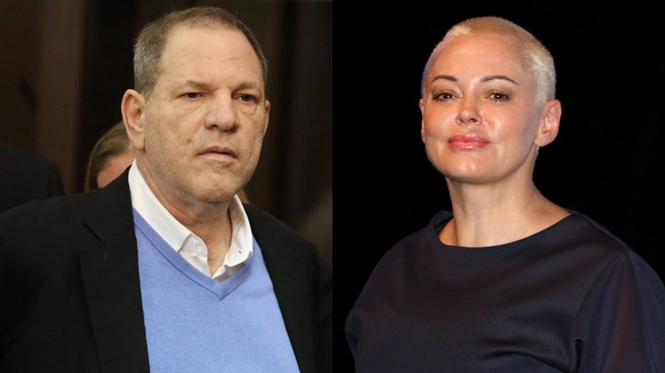 Harvey Weinstein und Rose McGowan: Der Produzent soll die Schauspielerin 1997 vergewaltigt haben.