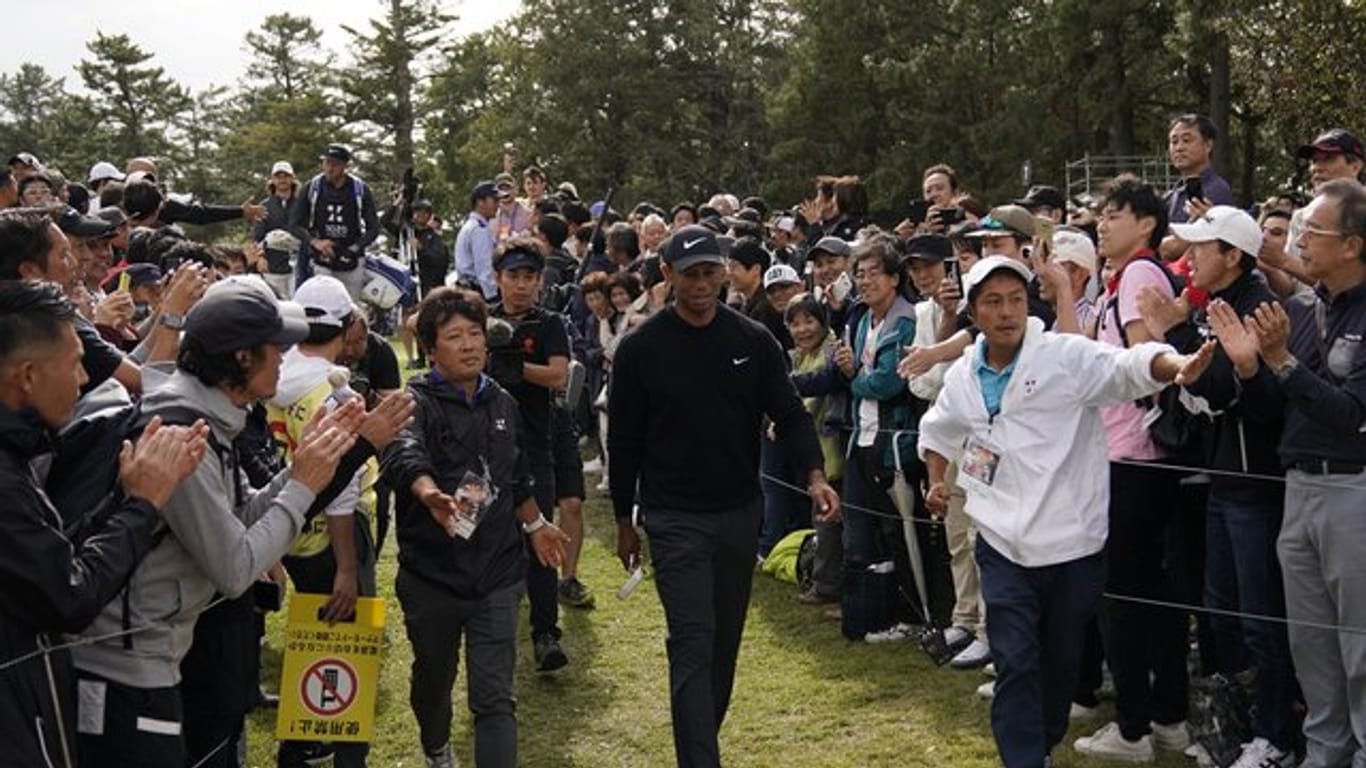 Ist auch in Japan ein Star: Tiger Woods.
