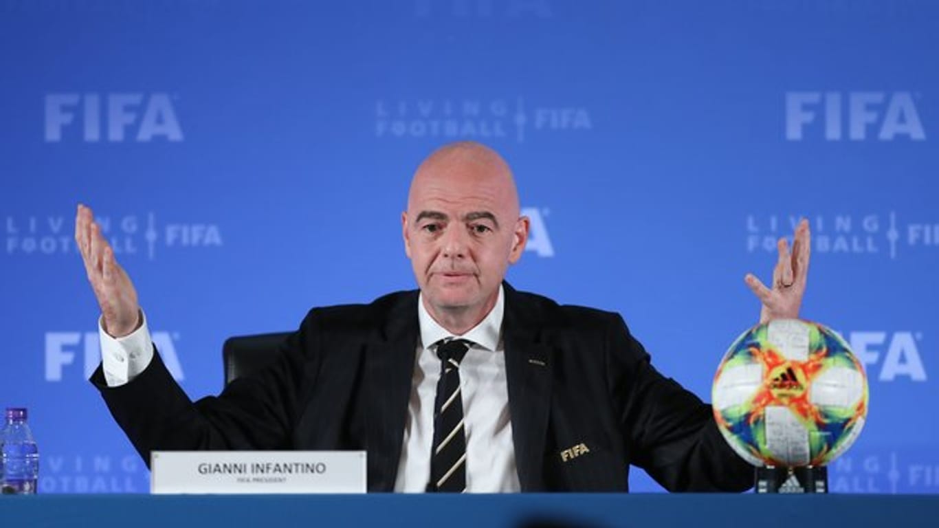 FIFA-Präsident Gianni Infantino beim Kongress des Weltverbandes in Shanghai.