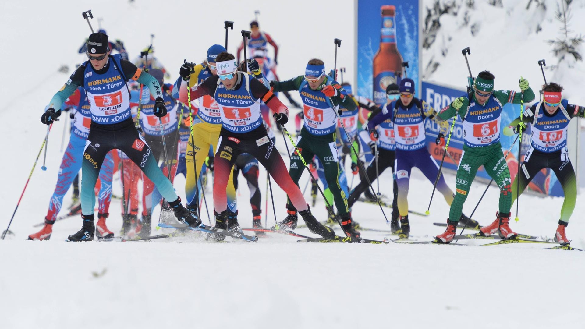 Staffel in Hochfilzen: Am dritten Wettkampftag gehen die Männer-Teams an den Start.