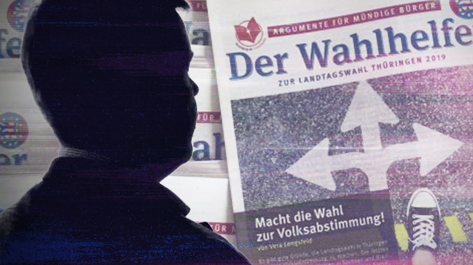 "Hanno Vollenweider" im Interview mit dem staatlichen russischen Nachrichtensender "RT": Seine Identität und die Finanzierung der Wahlkampfbroschüre sind ungeklärt.