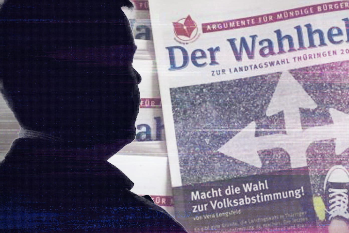 "Hanno Vollenweider" im Interview mit dem staatlichen russischen Nachrichtensender "RT": Seine Identität und die Finanzierung der Wahlkampfbroschüre sind ungeklärt.