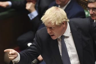 Premierminister Boris Johnson bei den wöchentlichen "Prime Ministers Questions" im Unterhaus.