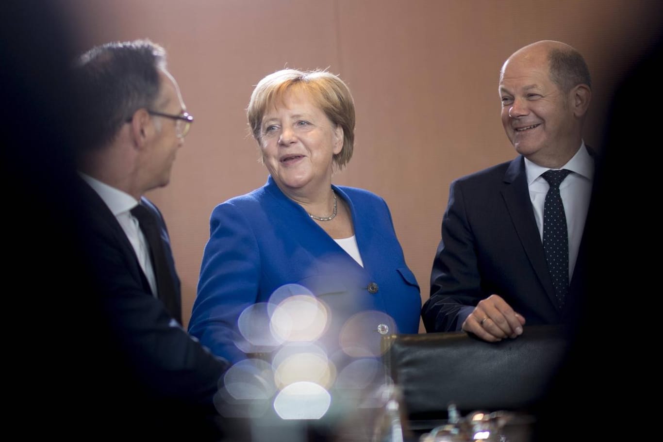 Heiko Maas (SPD), Angela Merkel (CDU) und Olaf Scholz (SPD): Die Bilanz der großen Koalition fällt zur Halbzeit mager aus.