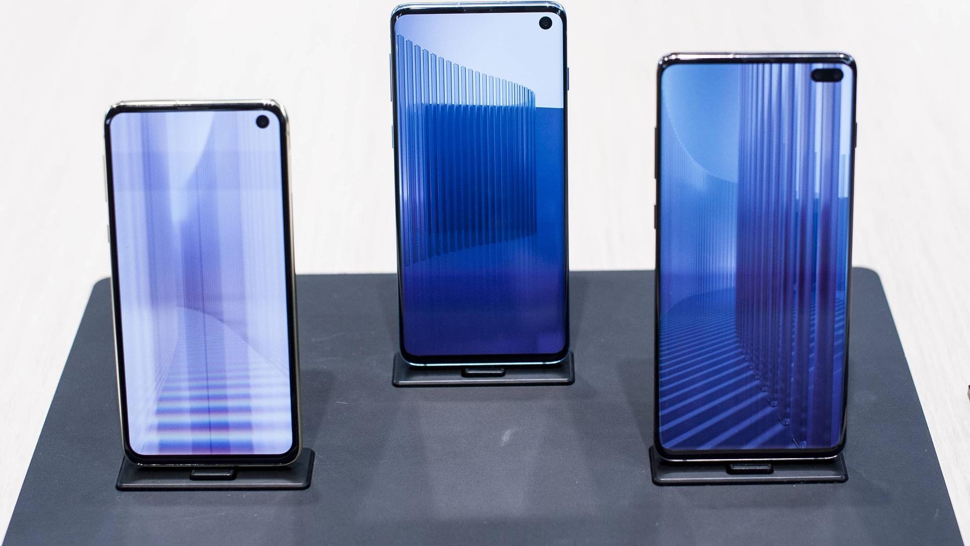 Galaxy-S10-Geräte: Samsung hat einen neuen Chip vorgestellt, der zeigt, welche Technik das Galaxy S11 unterstützen wird (Symbolbild).