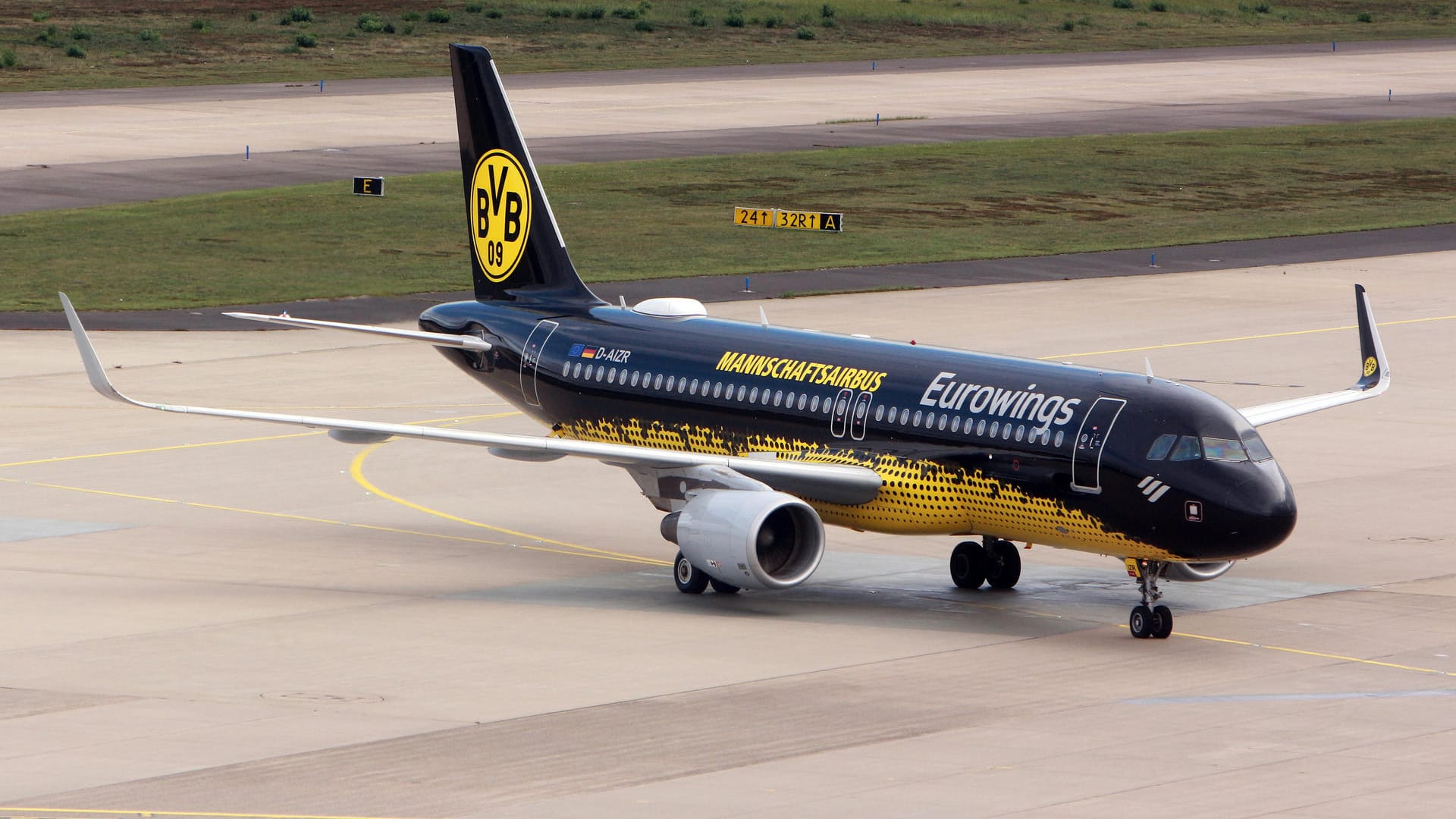 Der Teamflieger von Borussia Dortmund: Der Verein aus Nordrhein-Westfalen hat in Sachen Klima noch Luft nach oben.