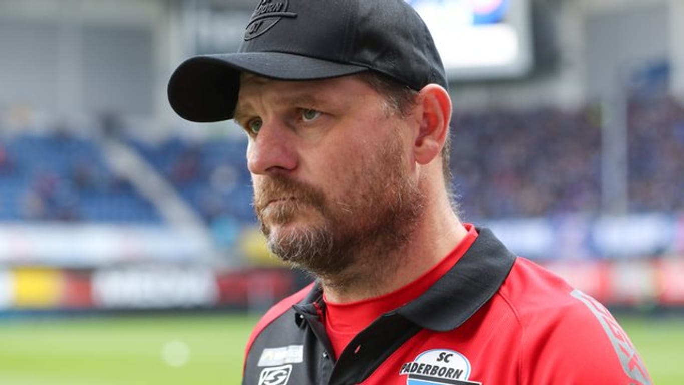 Paderborns Trainer Steffen Baumgart hat am 9.