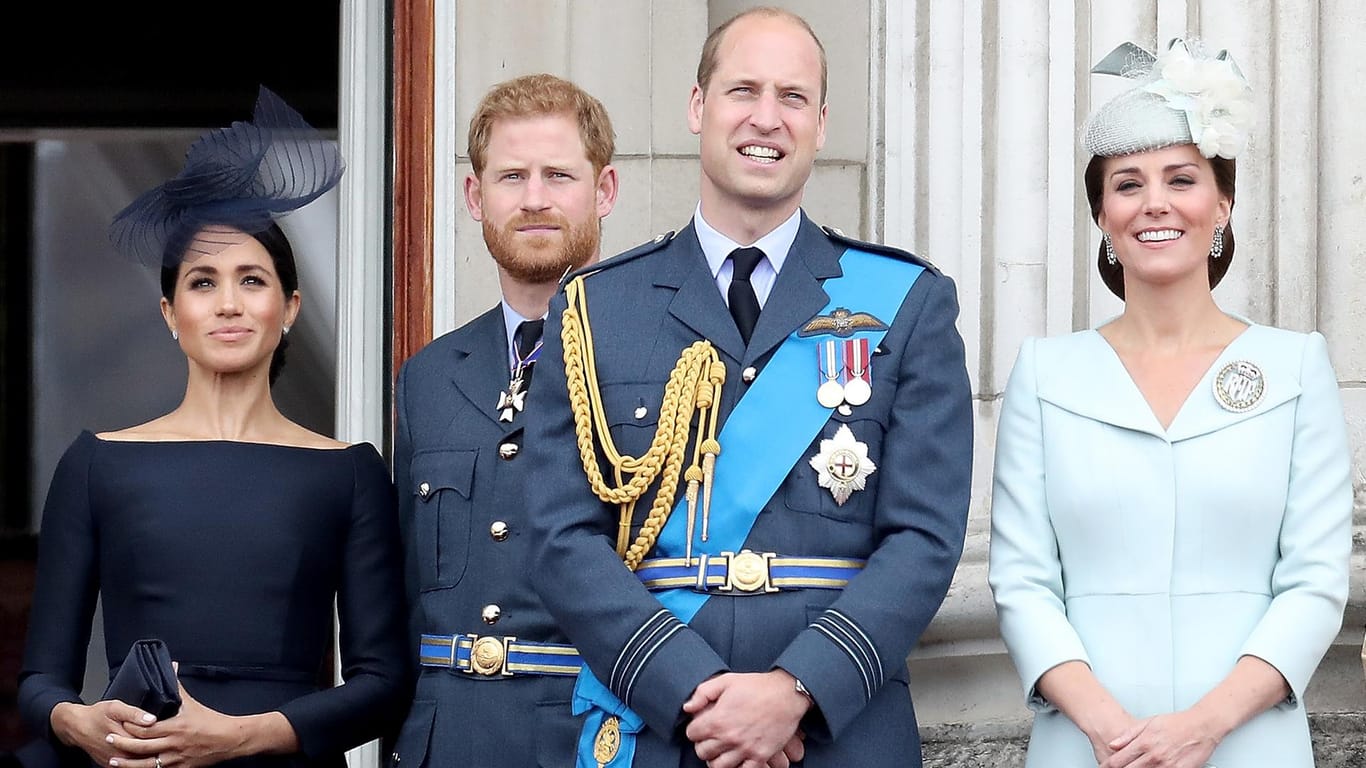 Meghan, Harry, William und Kate (v.l.n.r.): In Großbritannien wurden sie liebevoll die "Fab Four" genannt.