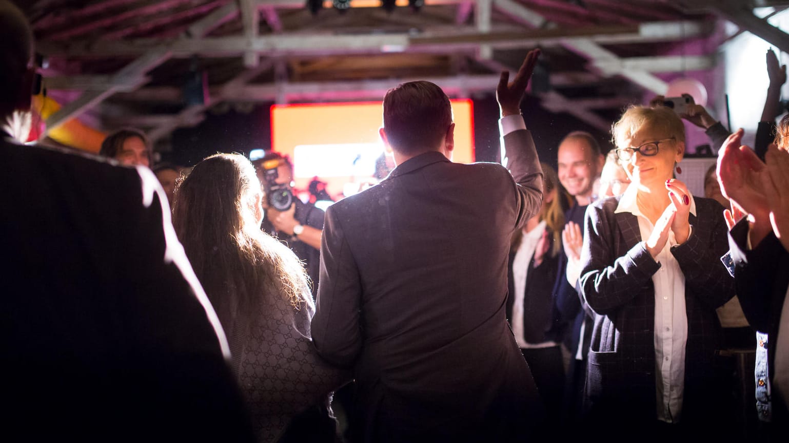 Bodo Ramelow auf der Wahlparty der Linken: Findet er Partner?