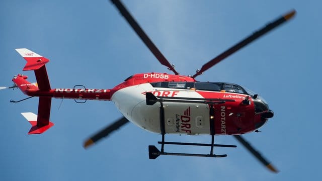 Rettungshubschrauber im Einsatz: In der Fränksichen Schweiz ist ein Mann verunglückt. (Symbolbild)