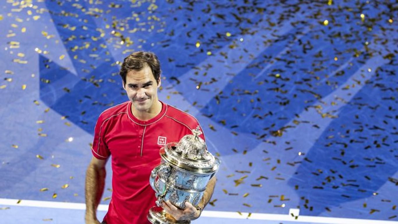 Roger Federer hatte zum zehnten Mal den Titel des Hallenturniers in seiner Heimatstadt Basel gewonnen.