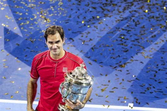 Roger Federer hatte zum zehnten Mal den Titel des Hallenturniers in seiner Heimatstadt Basel gewonnen.