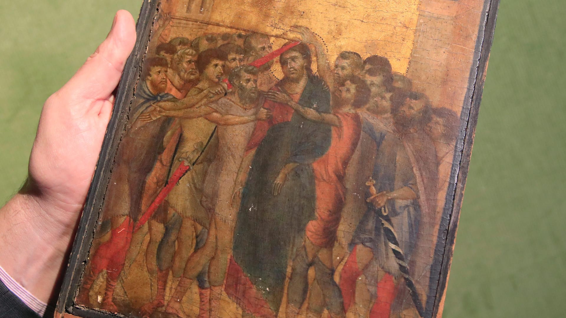 "Der verspottete Christus": Das Gemälde des italienischen Malers Cimabue stammt aus dem 13. Jahrhundert.