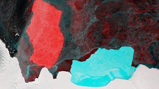 Der Eisberg mit Namen "D28" und einer Fläche von rund 1600 Quadratkilometern hatte sich vom Amery-Schelfeis in der Ostantarktis gelöst. Der Eisberg mit Namen "D28" und einer Fläche von rund 1600 Quadratkilometern hatte sich vom Amery-Schelfeis in der Ostantarktis gelöst.