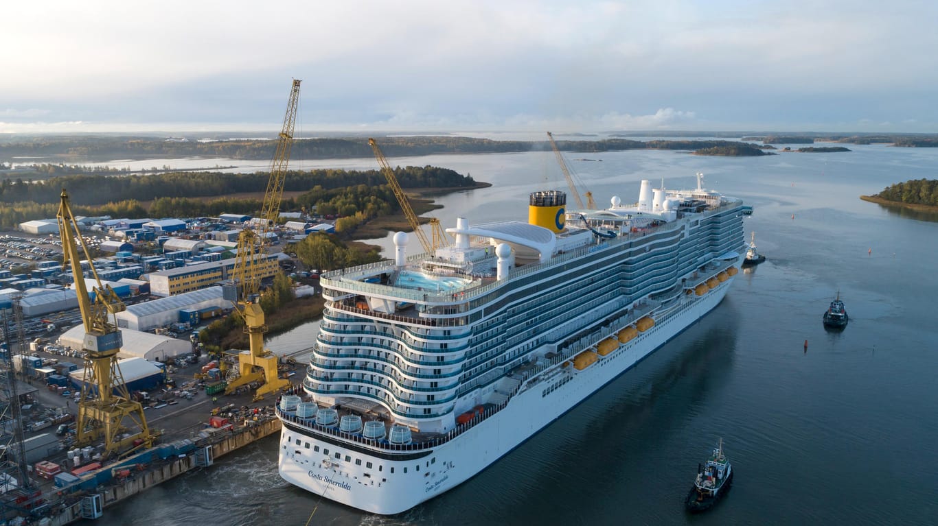 Die neue "Costa Smeralda": Das Schiff soll nach der neuen Reedereiplanung erstmals im Dezember mit Passagieren auf Tour gehen.