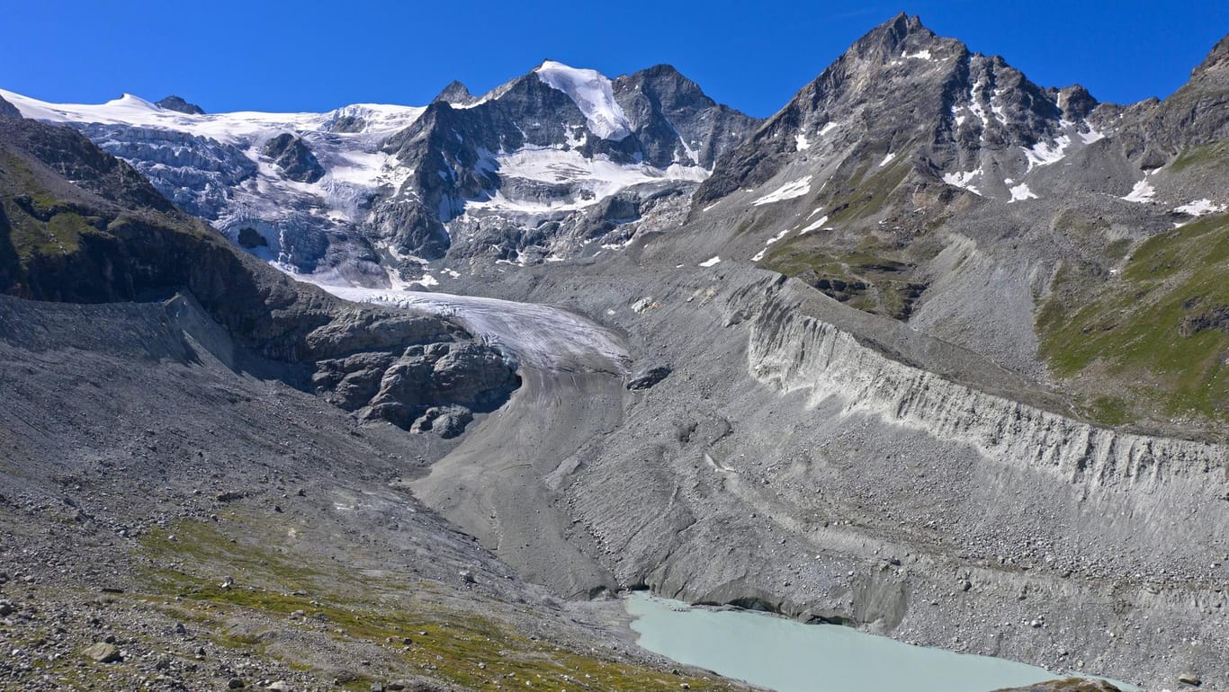 Der Moirygletscher in der Schweiz: In den letzten fünf Jahren haben die Schweizer Gletscher mehr als zehn Prozent ihres Umfangs eingebüßt. (Symbolbild)