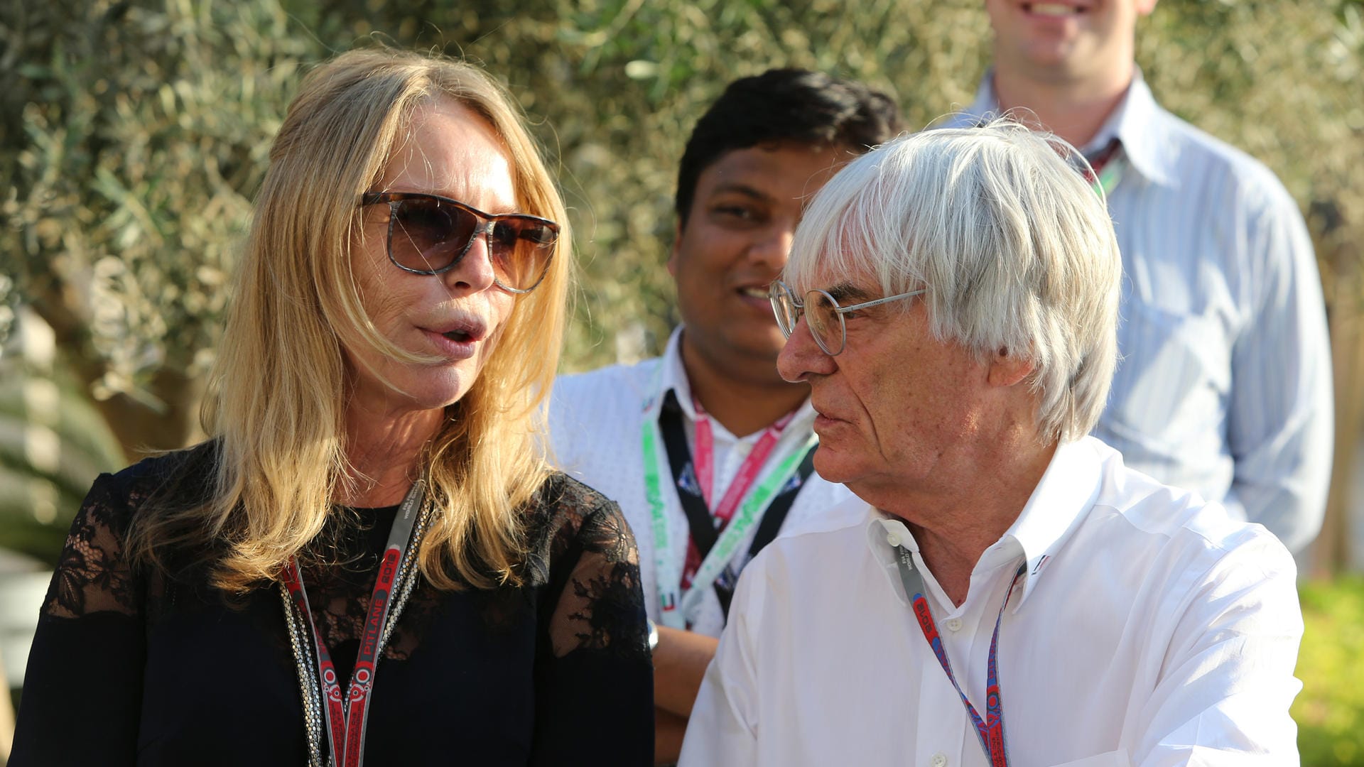 Die verstorbene Katja Heim (l.) mit Ex-Formel-1-Chef Bernie Ecclestone: Mit dem Briten zusammen entwickelte sie die Formel 1 zu einer international gefragten Sportart