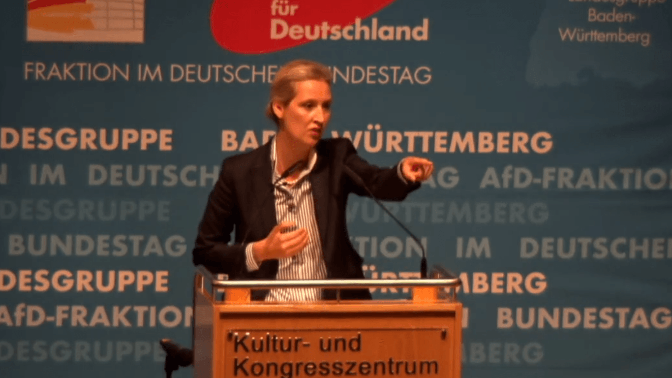 Alice Weidel unterbricht ihre Rede: t-online.de dokumentiert die Wutansprache nach der missverständlichen Geste eines Zuhörers.