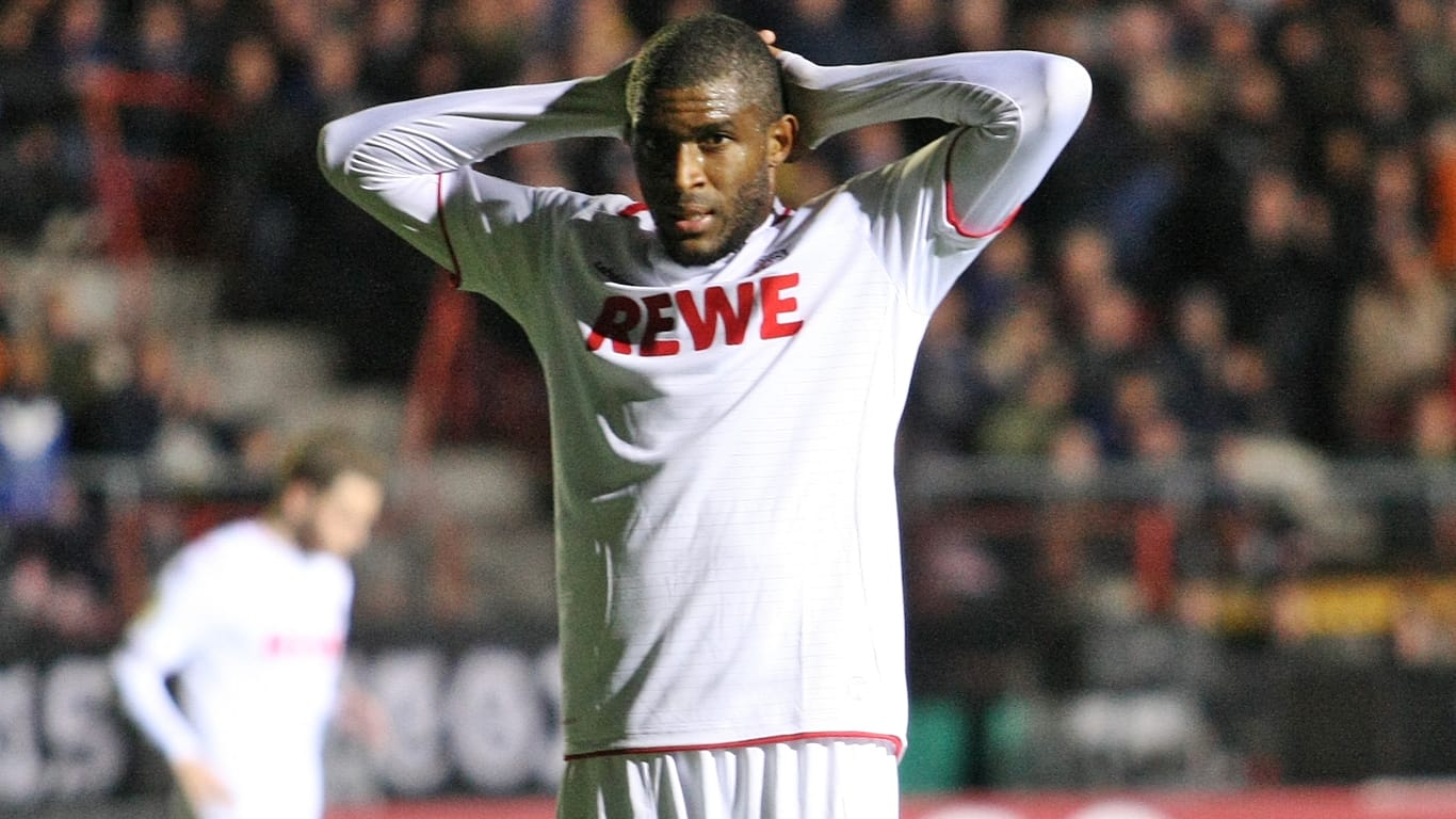 Enttäuscht: Anthony Modeste schied mit dem 1. FC Köln in der zweiten Pokalrunde aus.