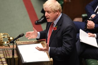 Premier Boris Johnson im Unterhaus: Am Dienstag stimmten die britischen Parlamentarier für seinen Vorschlag, im Dezember neu zu wählen.