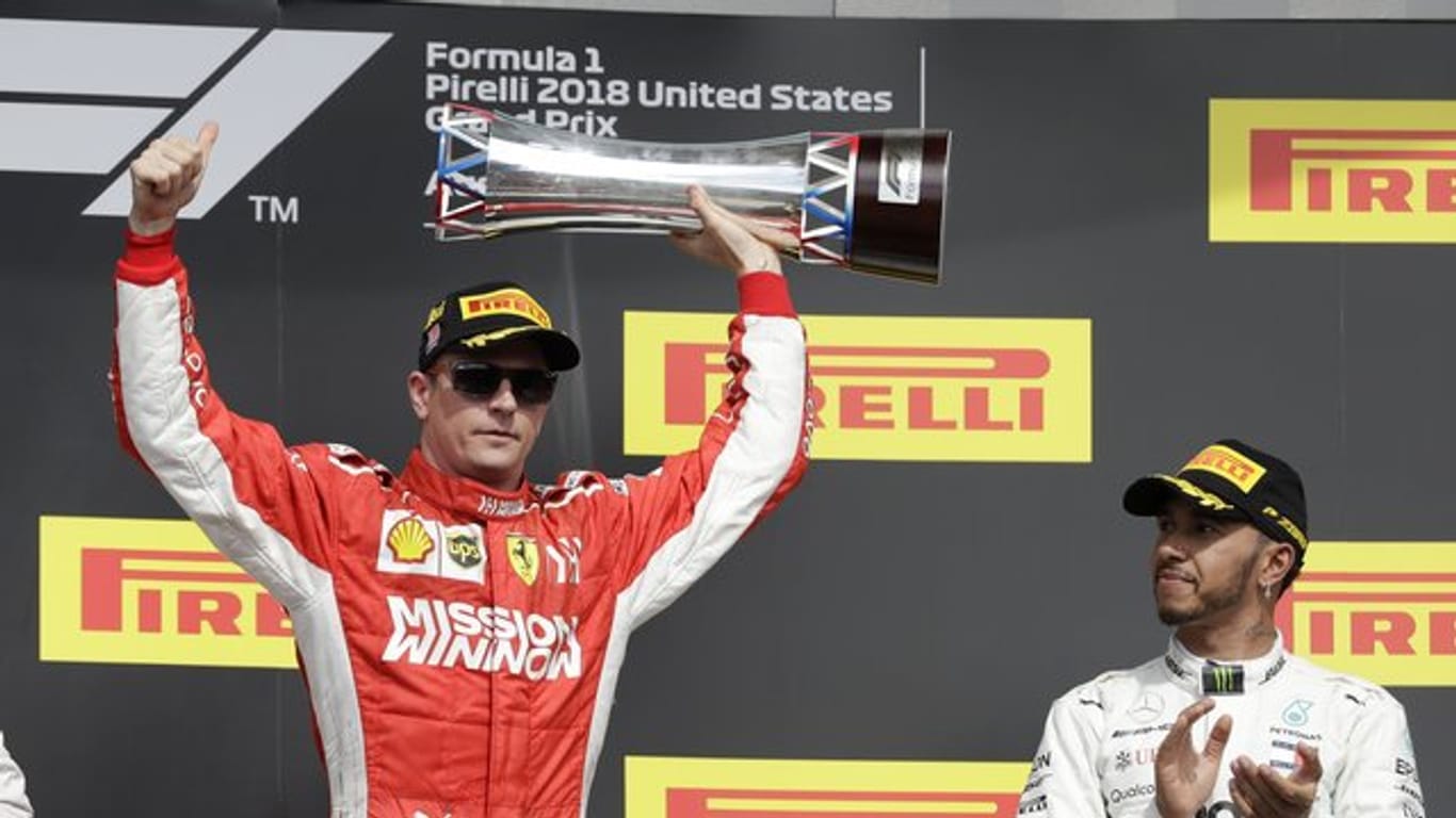 Siegte 2018 in Austin: Kimi Räikkönen - Lewis Hamilton wurde Dritter.