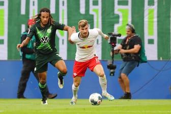RB Leipzig - Wolfsburg: Kann Leipzigs Timo Werner der Wolfsburger Abwehr enteilen?