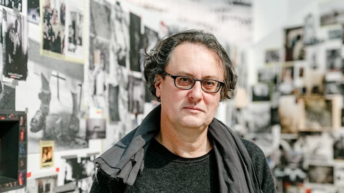 Der italienische Magnum-Fotograf Paolo Pellegrin im Haus der Photographie in Hamburg.