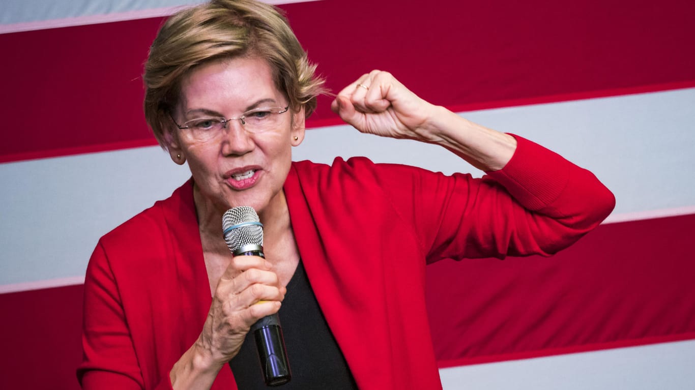 Elizabeth Warren beim Wahlkampf in Iowa: Sie will die Trump-Herausforderin der Demokraten werden.