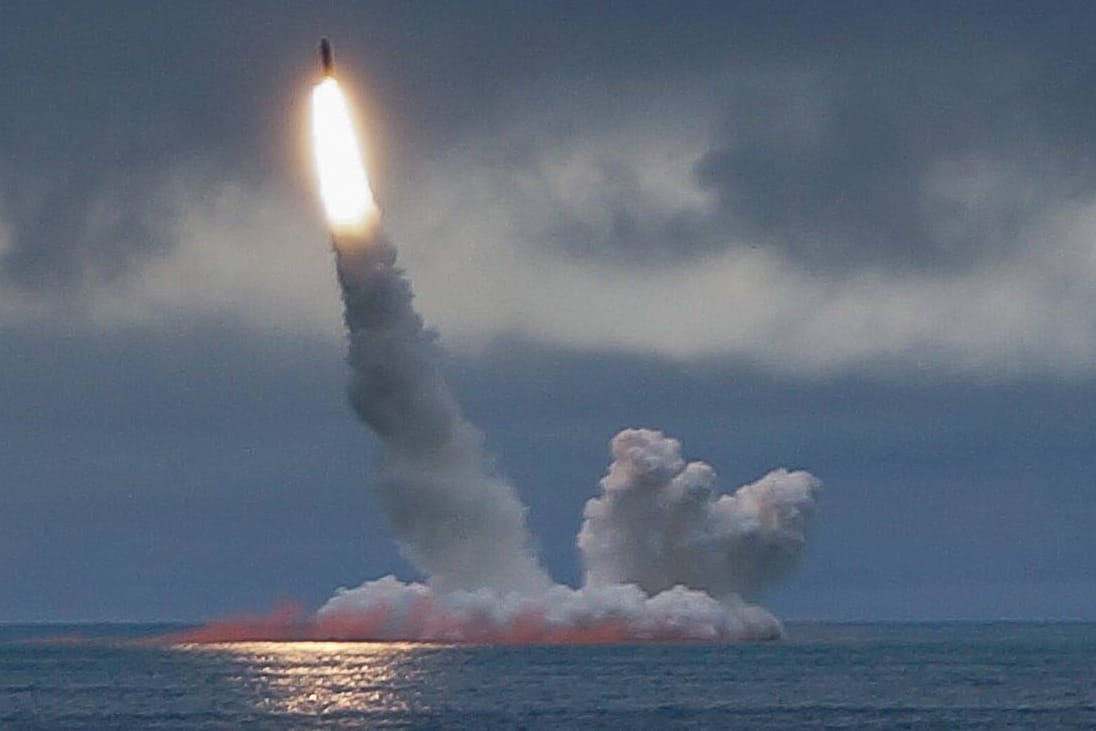 Ein Raketentest im August vom Atom-U-Boot "Yuri Dologoruky" aus: Schon im Sommer testete Russland Raketen auf einem anderen Atom-U-Boot. (Archivbild)