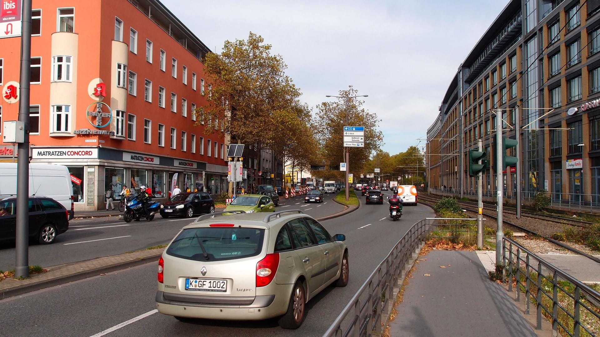 Blick in den Clevischen Ring in Köln.