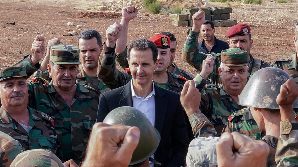 Syriens Machthaber besucht eine Militärbasis: Baschar al-Assad lehnt den Vorschlag für eine internationale Sicherheitszone ab.