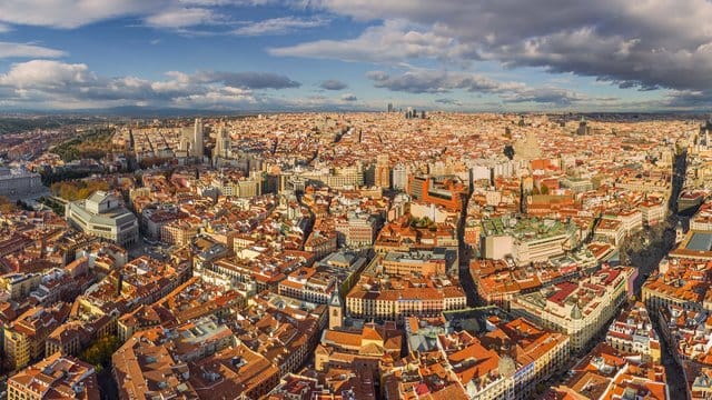 Blick auf Madrid. Blick auf Madrid.