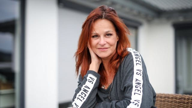 Die Sängerin Andrea Berg bei den Proben für ihre neue Show.
