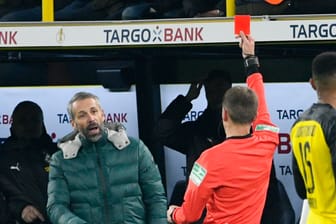 Erhielt im DFB-Pokal-Spiel einen Platzverweis: Gladbach-Trainer Marco Rose.