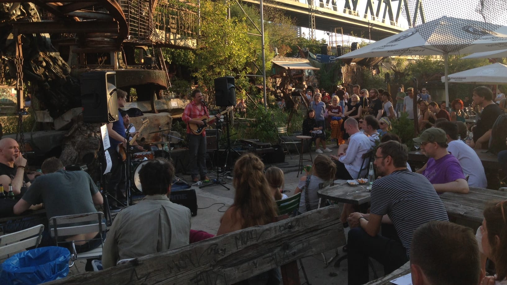 Ein Konzert auf dem zentralen Platz in "Odonien": Hier dürfte es auch zur Museumsnacht am Wochenende voll werden.