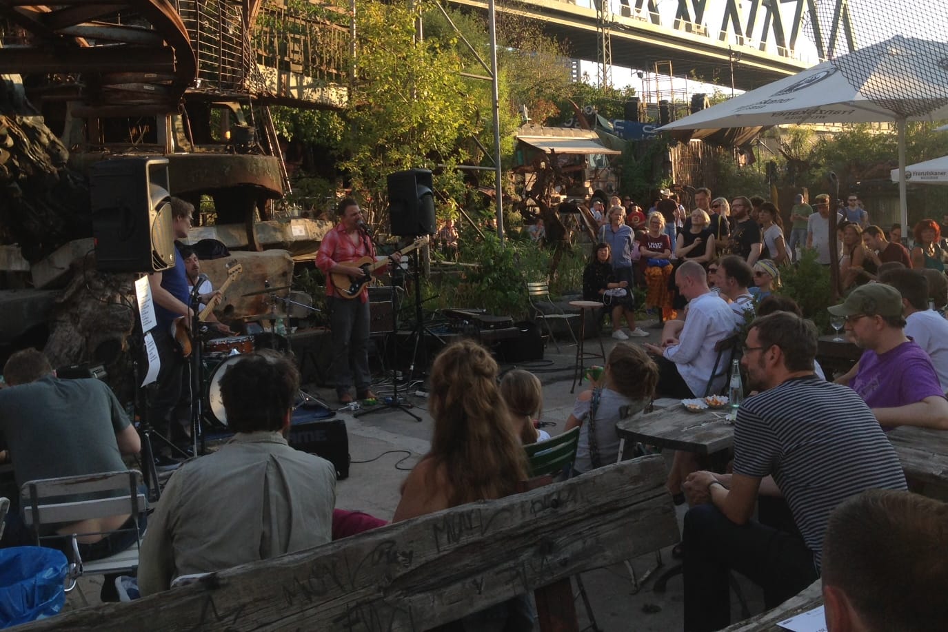 Ein Konzert auf dem zentralen Platz in "Odonien": Hier dürfte es auch zur Museumsnacht am Wochenende voll werden.