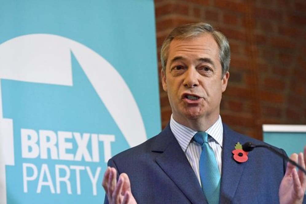 Nigel Farage, Vorsitzender der Brexit-Partei, lehnt einen Deal mit der EU ab.
