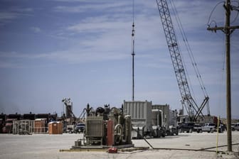 Eine Fracking-Anlage in den USA: Großbritannien will nicht weiter an der Fördertechnologie forschen.