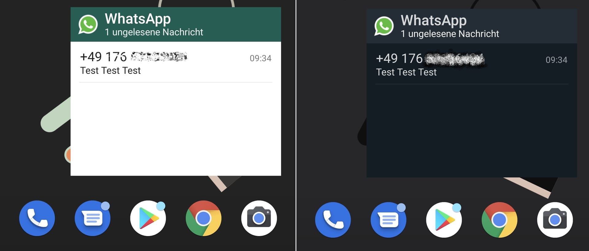 Whatsapp-Widgets gibt es jetzt in hell und dunkel
