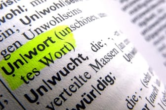 Das Wort "Unwort" ist in einem Wörterbuch zu lesen.
