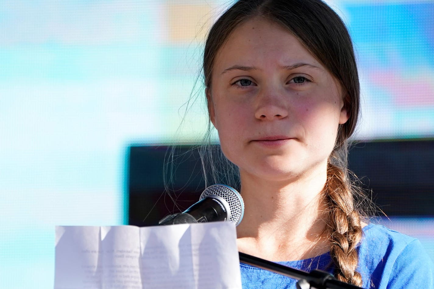 Die schwedische Klimaaktivistin Greta Thunberg am Freitag in Los Angeles: Die UN-Klimakonferenz soll vom 2. bis zum 13. Dezember in Spanien stattfinden.