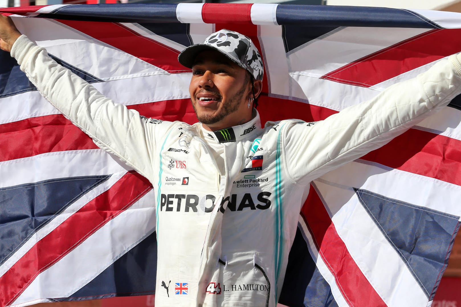 Überglücklich: Lewis Hamilton feiert seinen sechsten WM-Titel.