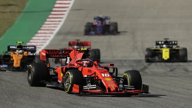 Charles Leclerc wurde im Ferrari in Austin Fünfter.