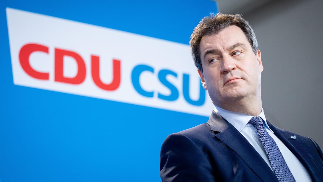 CSU-Chef Markus Söder: Er macht sich Sorgen um den Zustand der Schwesterpartei CDU.