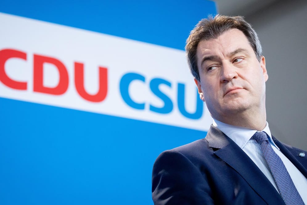 CSU-Chef Markus Söder: Er macht sich Sorgen um den Zustand der Schwesterpartei CDU.