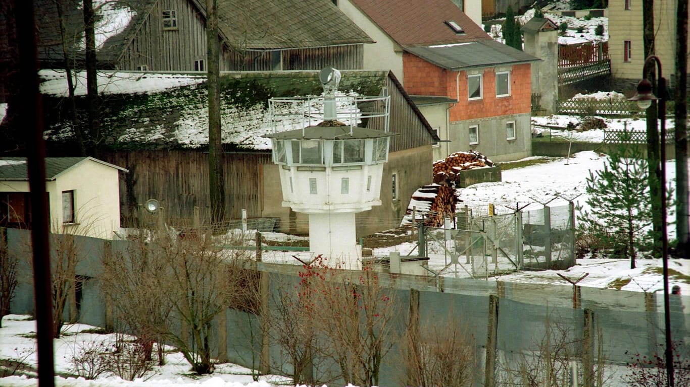 Absurdität des Mauerbaus: Das Dorf Mödlareuth wurde durch die Grenze geteilt.